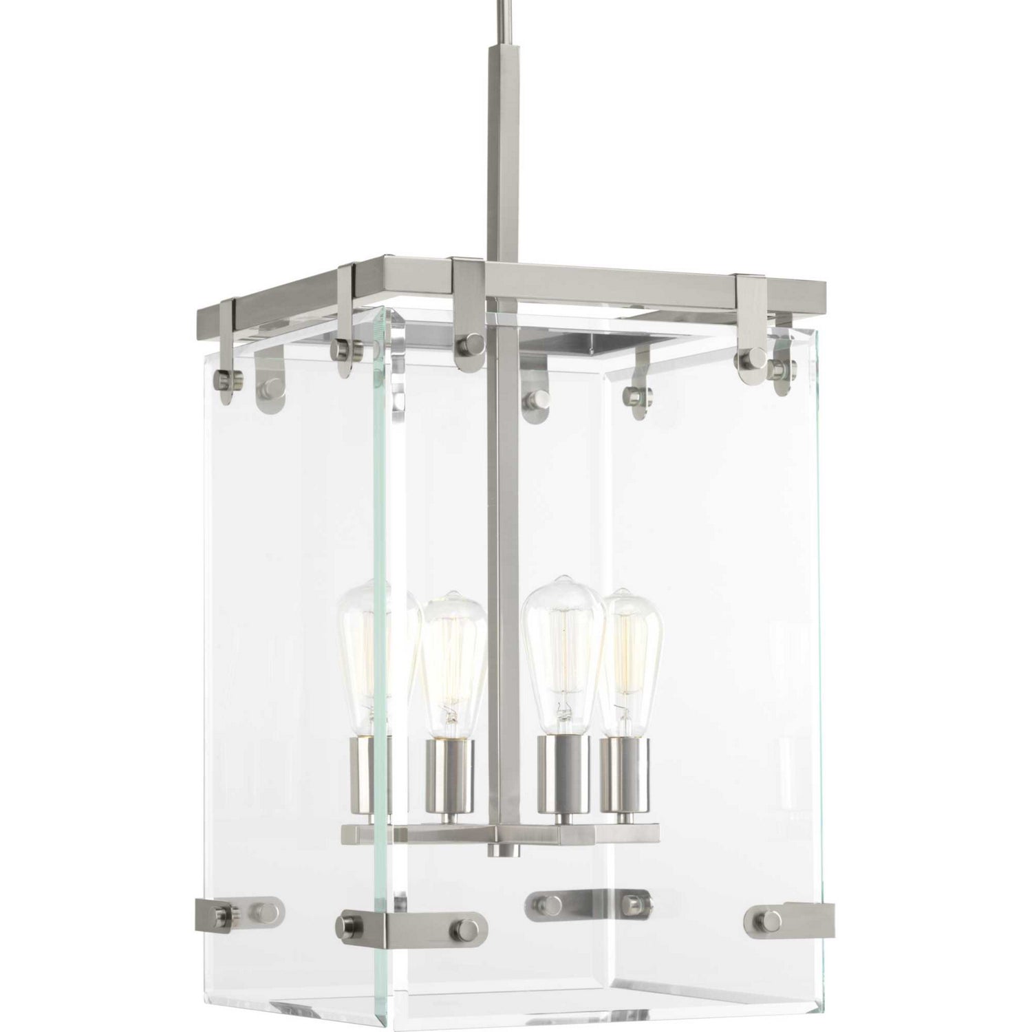 Progress Lighting - P500095-009 - Four Light Pendant - Glayse - Brushed Nickel