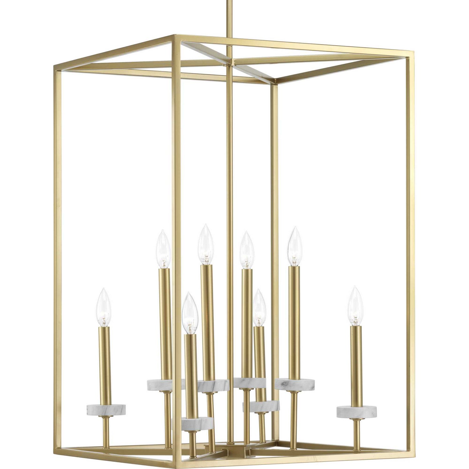 Progress Lighting - P500106-078 - Eight Light Pendant - Palacio - Vintage Gold