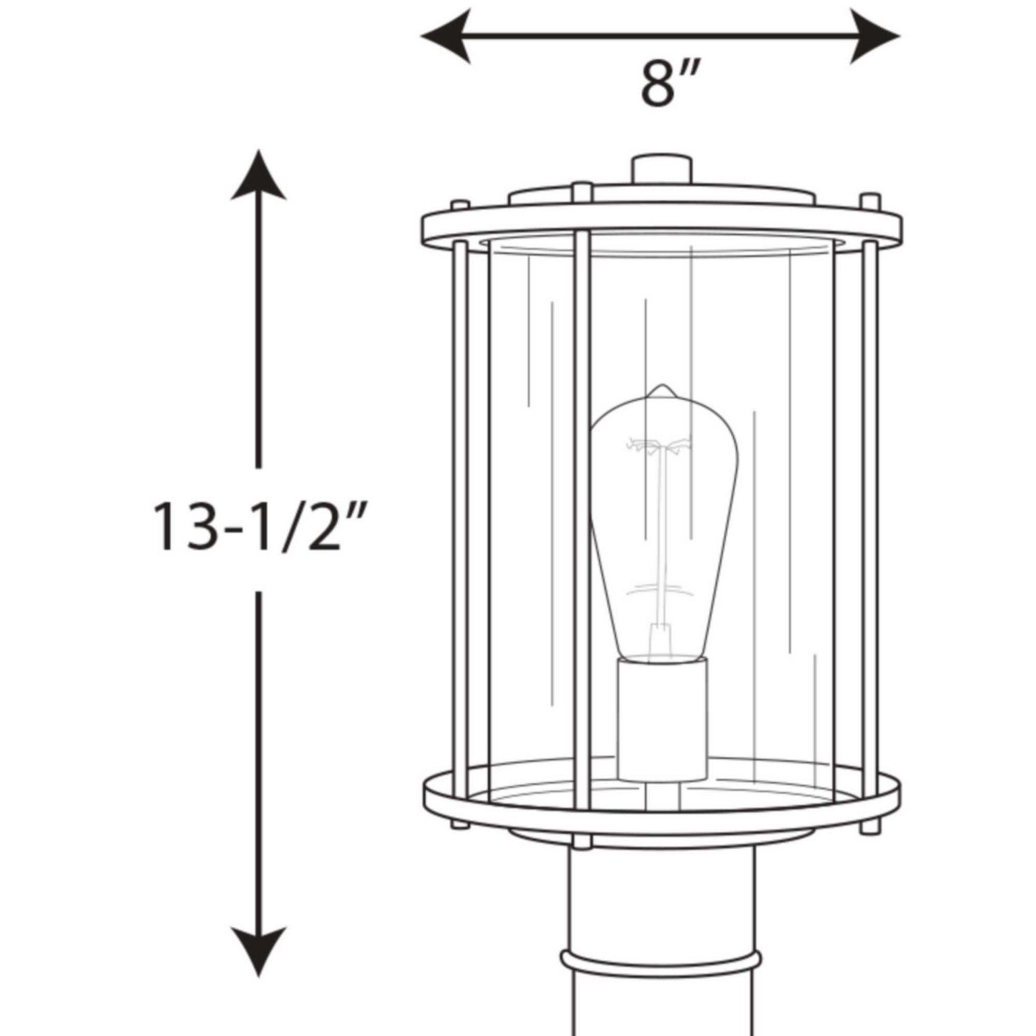 Progress Lighting - P540020-020 - One Light Post Lantern - Gunther - Antique Bronze