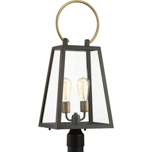 Progress Lighting - P540028-020 - Two Light Post Lantern - Barnett - Antique Bronze