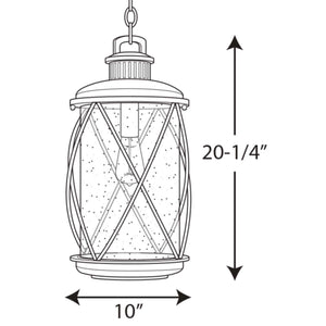 Progress Lighting - P550029-031 - One Light Hanging Lantern - Hollingsworth - Black