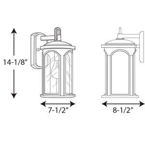 Progress Lighting - P560088-020 - One Light Wall Lantern - Gables - Antique Bronze