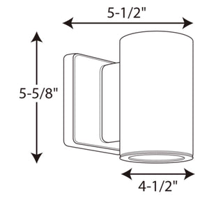 Progress Lighting - P563000-030-30K - LED Wall Lantern - 3In Cylinders - White