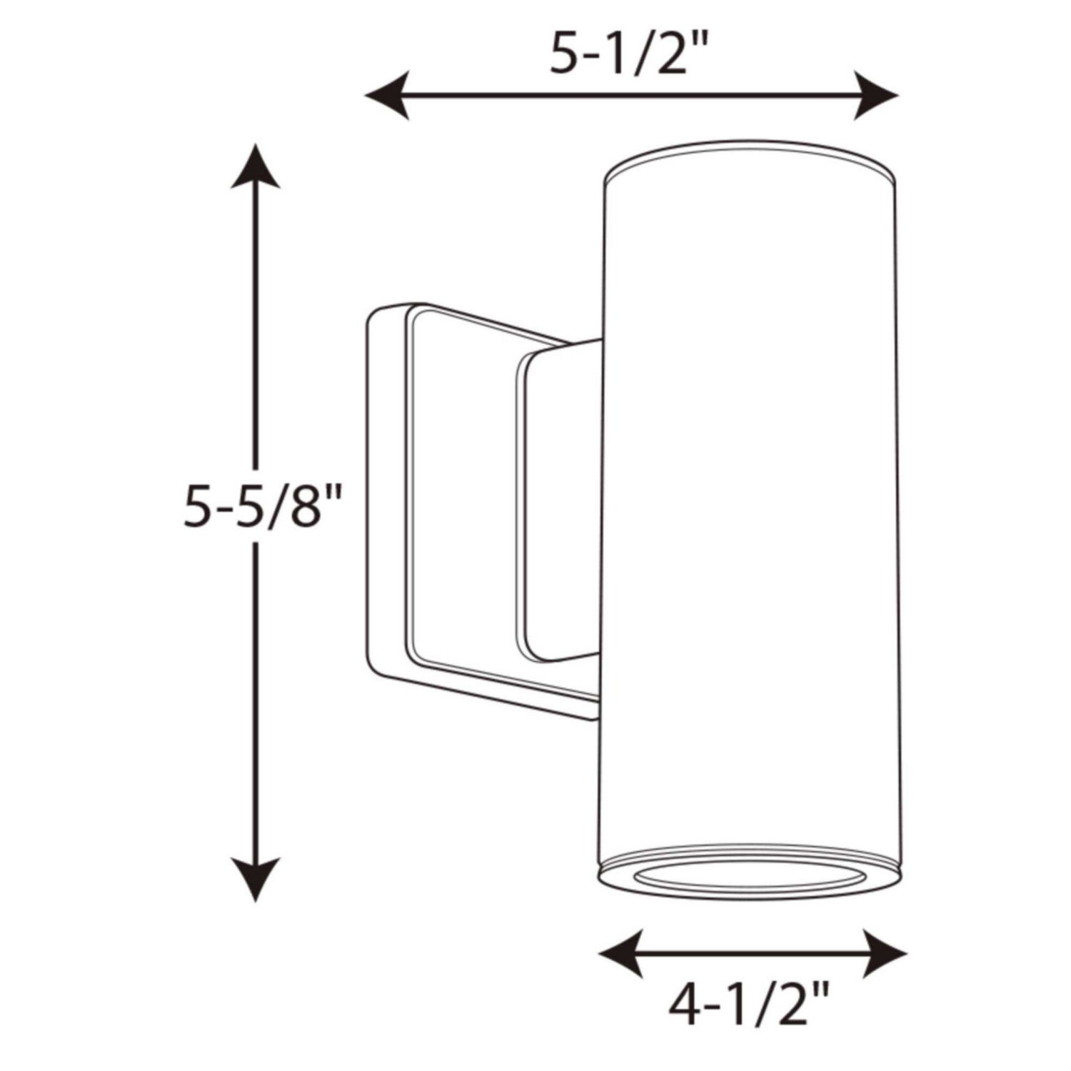 Progress Lighting - P563001-030-30K - LED Wall Lantern - 3In Cylinders - White