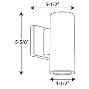 Progress Lighting - P563001-030-30K - LED Wall Lantern - 3In Cylinders - White