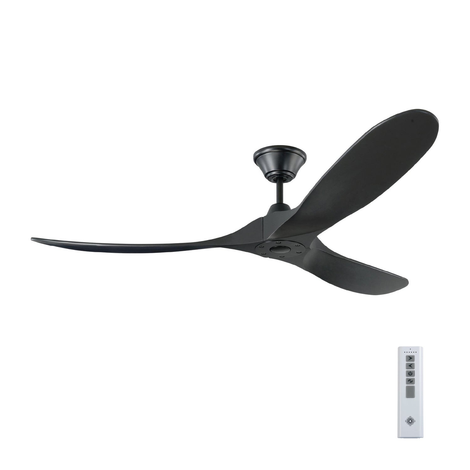 Visual Comfort Fan - 3MAVR60BKBK - 60"Ceiling Fan - Maverick - Matte Black