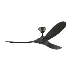 Visual Comfort Fan - 3MAVR60BKBK - 60"Ceiling Fan - Maverick - Matte Black