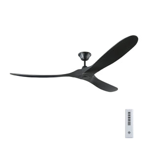 Visual Comfort Fan - 3MAVR70BKBK - 70"Ceiling Fan - Maverick - Matte Black