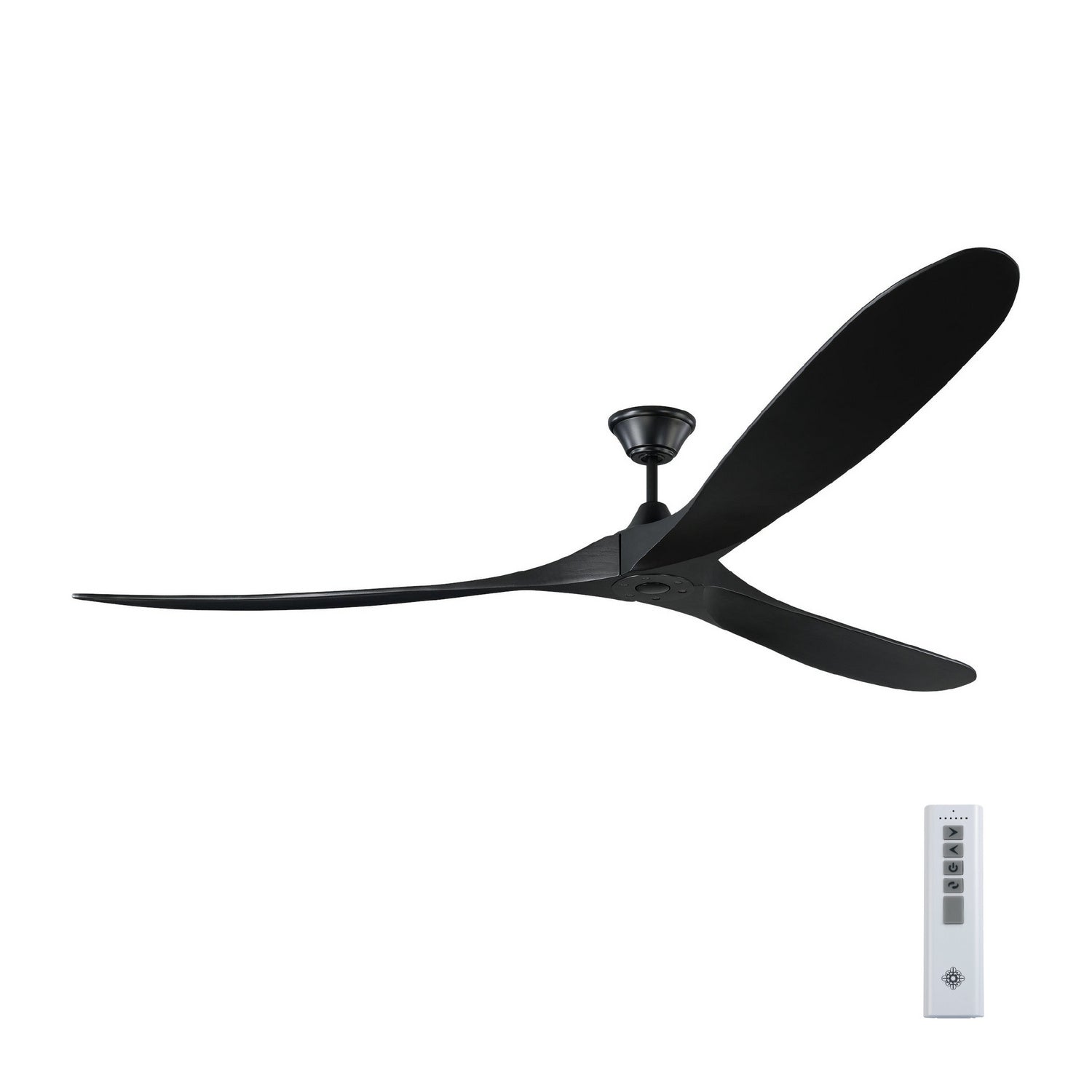 Visual Comfort Fan - 3MAVR88BKBK - 88"Ceiling Fan - Maverick - Matte Black