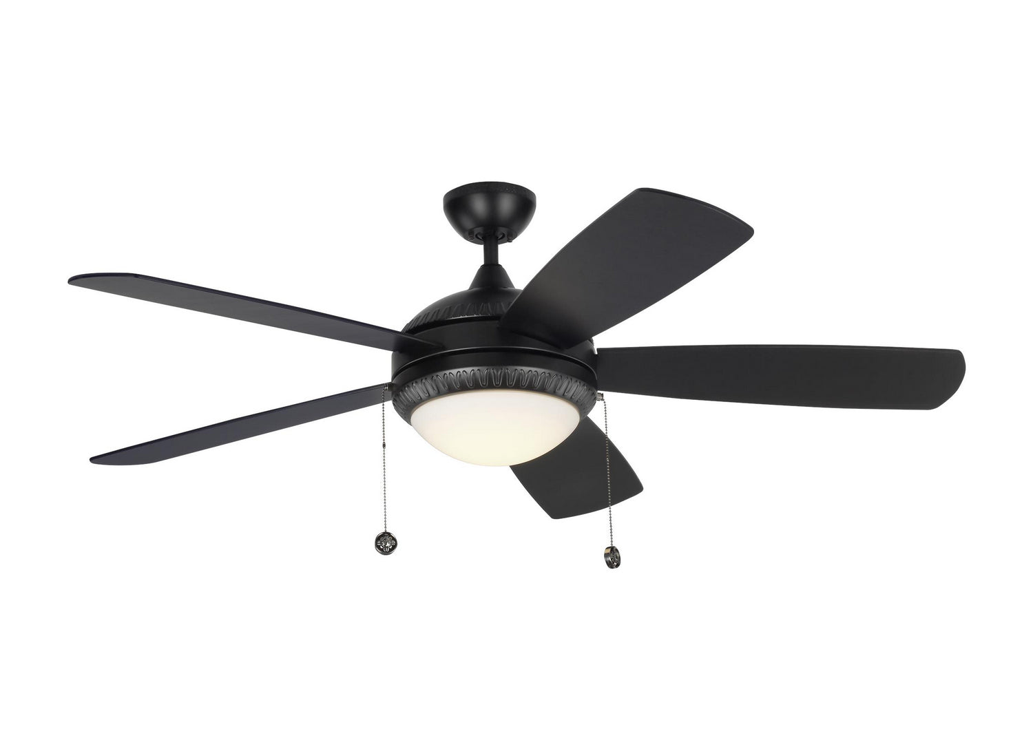 Generation Lighting. - 5DIO52BKD - 52"Ceiling Fan - Discus - Matte Black