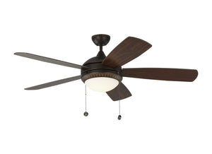 Generation Lighting. - 5DIO52RBD - 52"Ceiling Fan - Discus - Roman Bronze