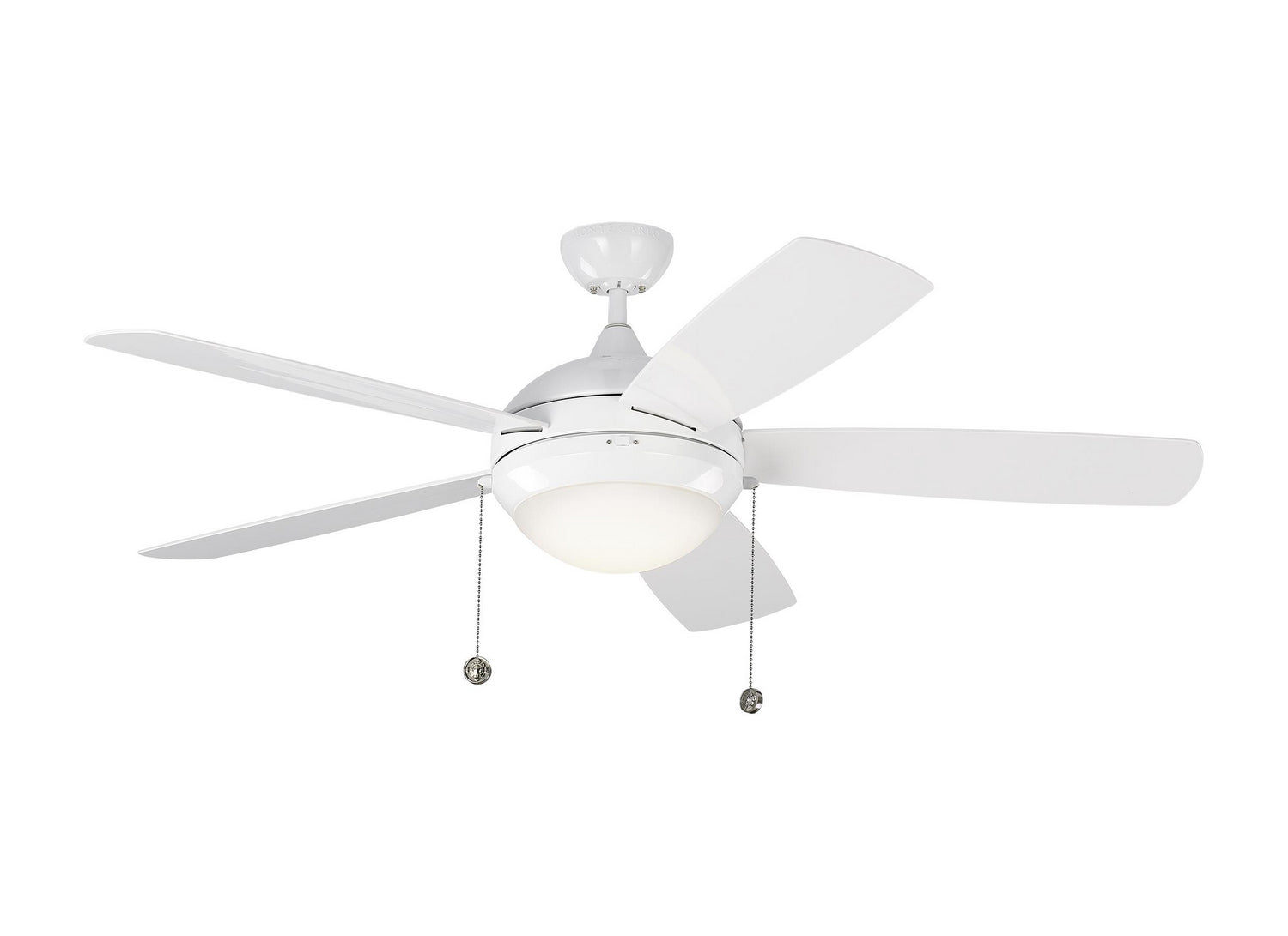 Generation Lighting. - 5DIW52WHD - 52" Ceiling Fan - Discus - White