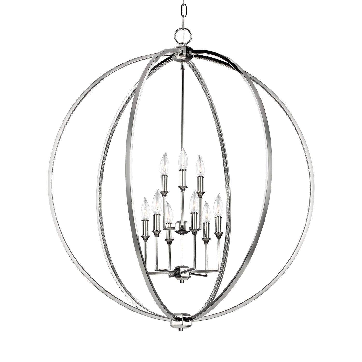 Visual Comfort Studio - F3058/9PN - Nine Light Chandelier - Corinne - Polished Nickel