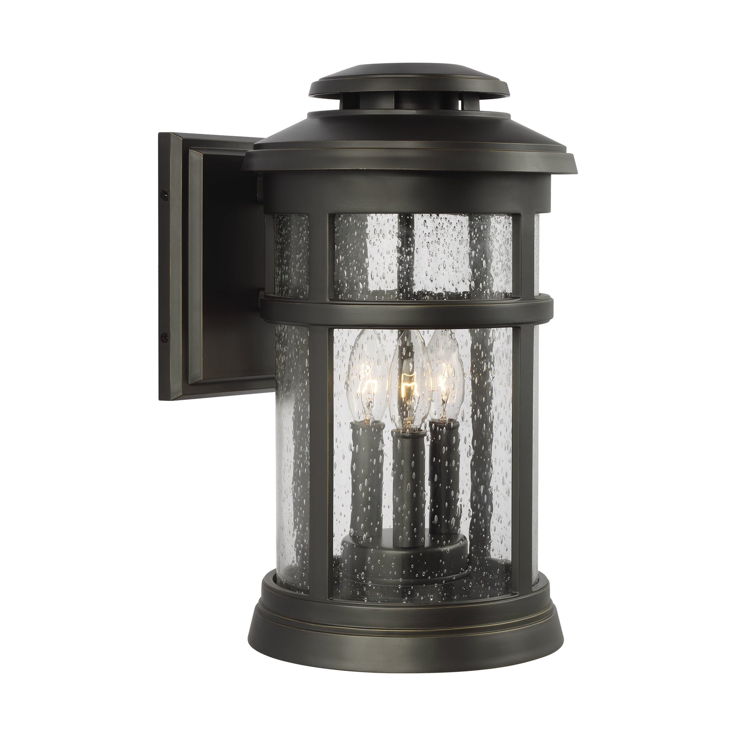 Visual Comfort Studio - OL14302ANBZ - Three Light Outdoor Wall Lantern - Newport - Antique Bronze