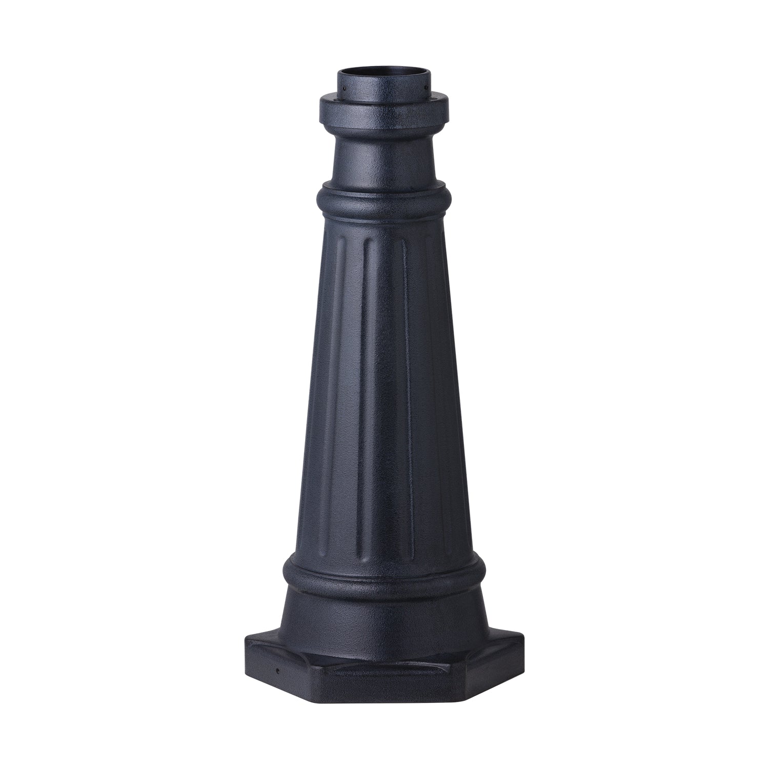 Generation Lighting - POSTBASE-DWZ - Post Mount Base - Outdoor Post Base - Dark Weathered Zinc