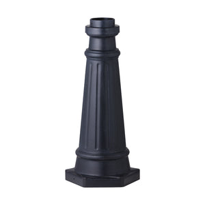Generation Lighting - POSTBASE-DWZ - Post Mount Base - Outdoor Post Base - Dark Weathered Zinc