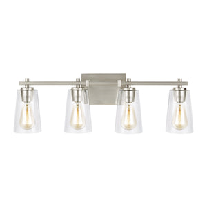 Visual Comfort Studio - VS24304SN - Four Light Vanity - Mercer - Satin Nickel