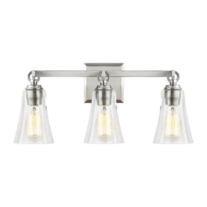 Visual Comfort Studio - VS24703SN - Three Light Vanity - Monterro - Satin Nickel