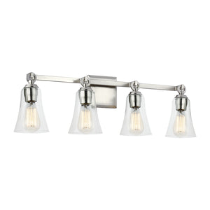 Visual Comfort Studio - VS24704SN - Four Light Vanity - Monterro - Satin Nickel