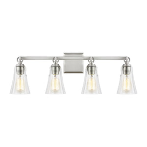 Visual Comfort Studio - VS24704SN - Four Light Vanity - Monterro - Satin Nickel