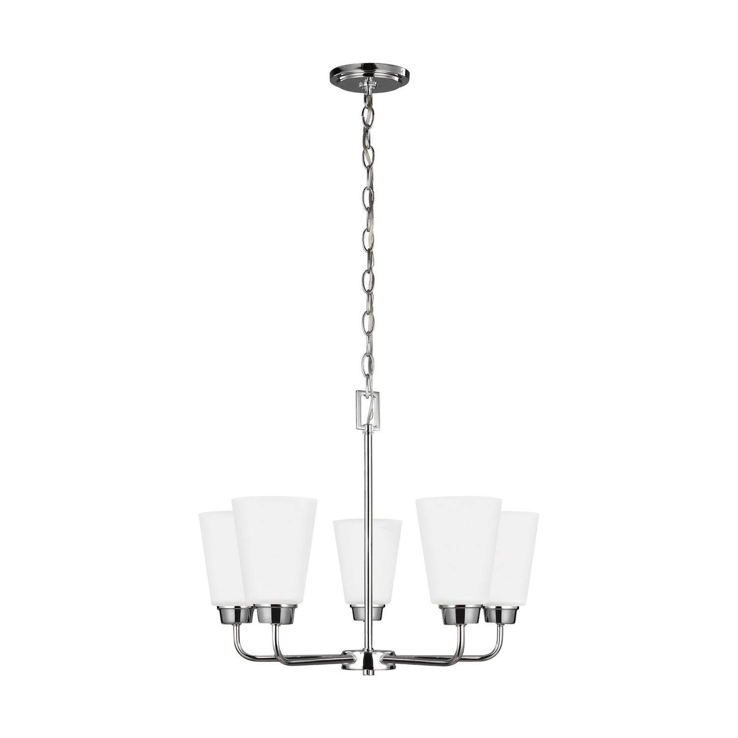 Generation Lighting. - 3115205-05 - Five Light Chandelier - Kerrville - Chrome