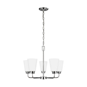 Generation Lighting. - 3115205-05 - Five Light Chandelier - Kerrville - Chrome