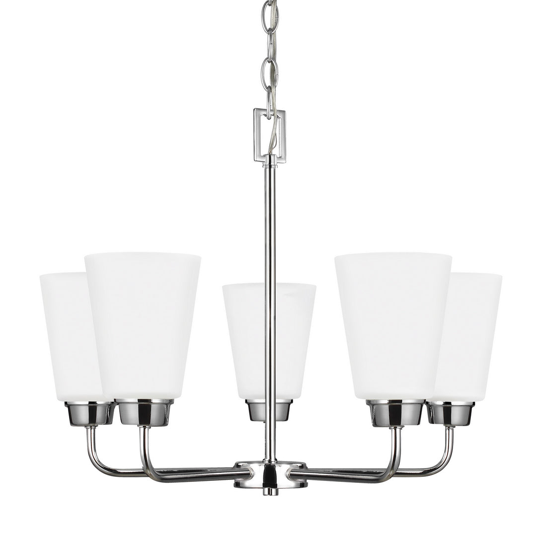 Generation Lighting. - 3115205EN3-05 - Five Light Chandelier - Kerrville - Chrome