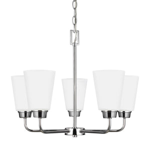 Generation Lighting. - 3115205EN3-05 - Five Light Chandelier - Kerrville - Chrome