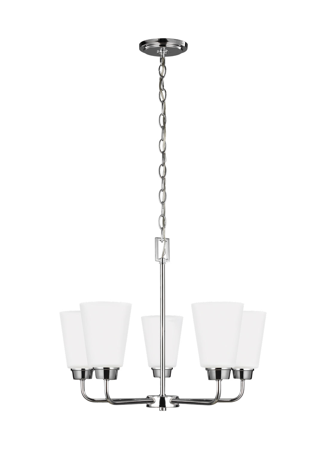 Generation Lighting. - 3115205EN3-05 - Five Light Chandelier - Kerrville - Chrome