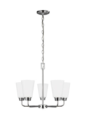 Generation Lighting. - 3115205EN3-05 - Five Light Chandelier - Kerrville - Chrome