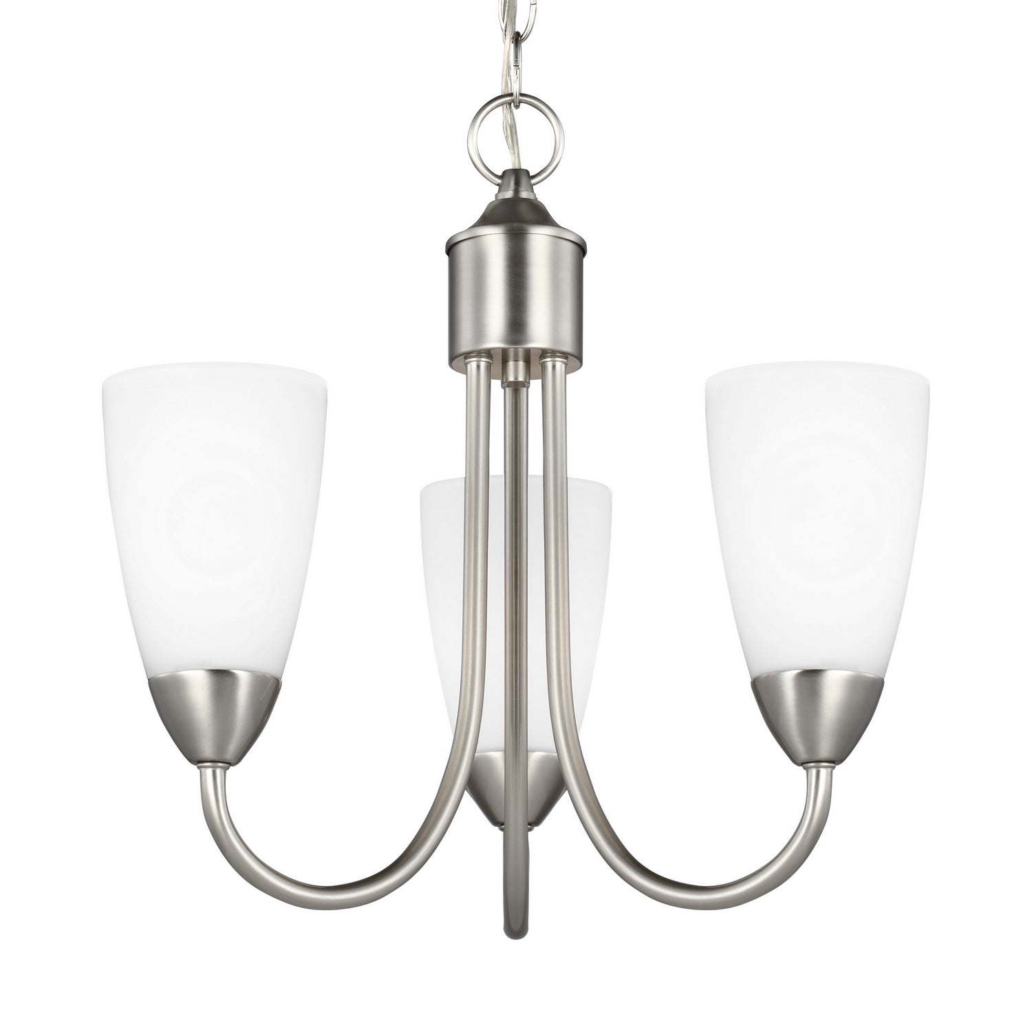 Generation Lighting. - 3120203-962 - Three Light Chandelier - Seville - Brushed Nickel