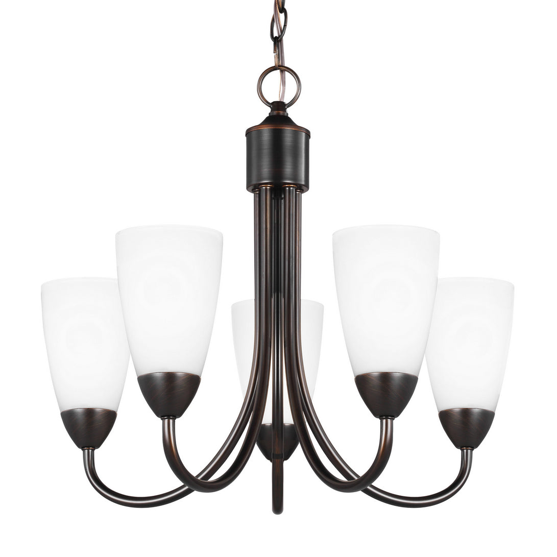 Generation Lighting. - 3120205-710 - Five Light Chandelier - Seville - Bronze