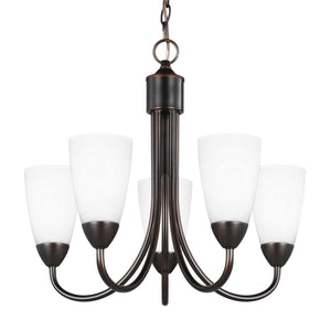 Generation Lighting. - 3120205-710 - Five Light Chandelier - Seville - Bronze