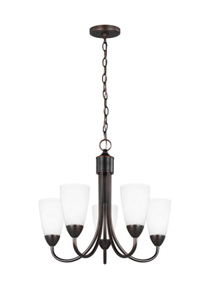 Generation Lighting. - 3120205-710 - Five Light Chandelier - Seville - Bronze