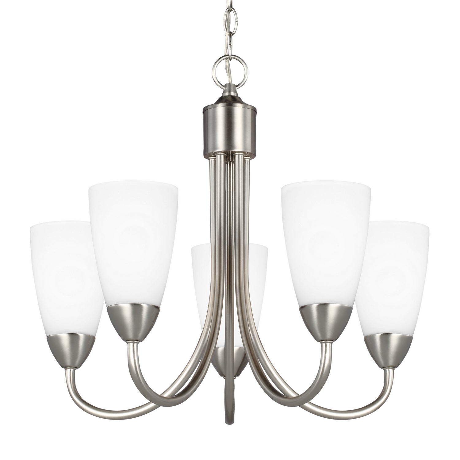 Generation Lighting. - 3120205-962 - Five Light Chandelier - Seville - Brushed Nickel