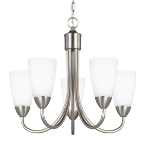 Generation Lighting. - 3120205-962 - Five Light Chandelier - Seville - Brushed Nickel