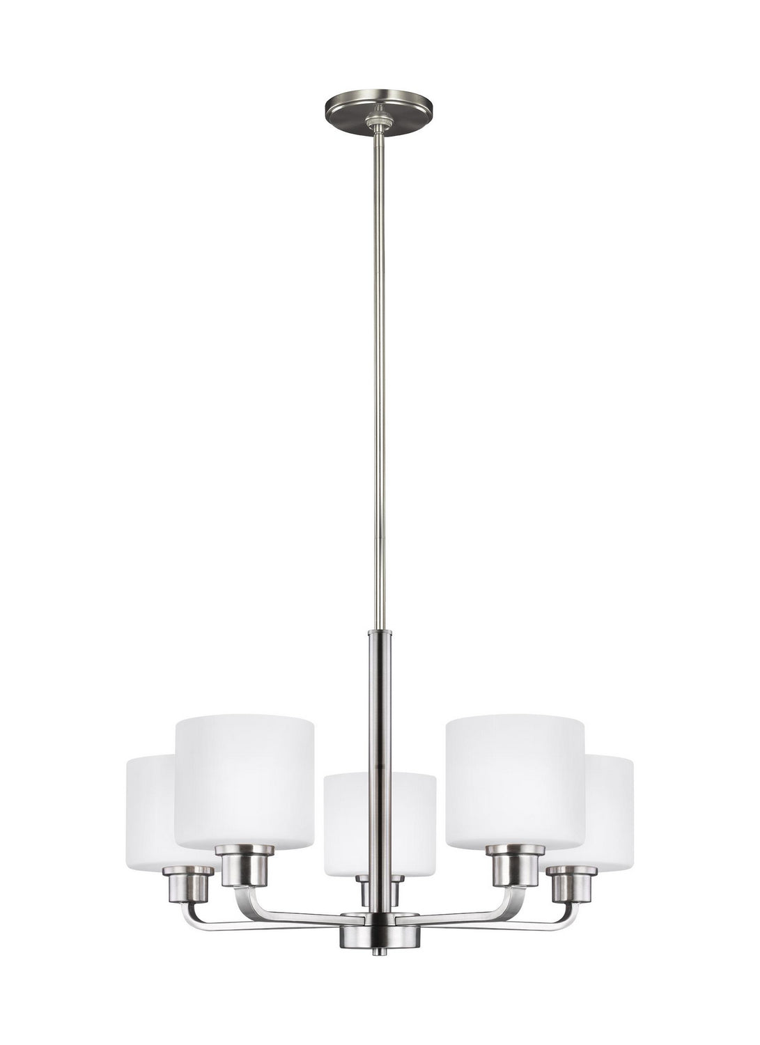 Generation Lighting. - 3128805EN3-962 - Five Light Chandelier - Canfield - Brushed Nickel