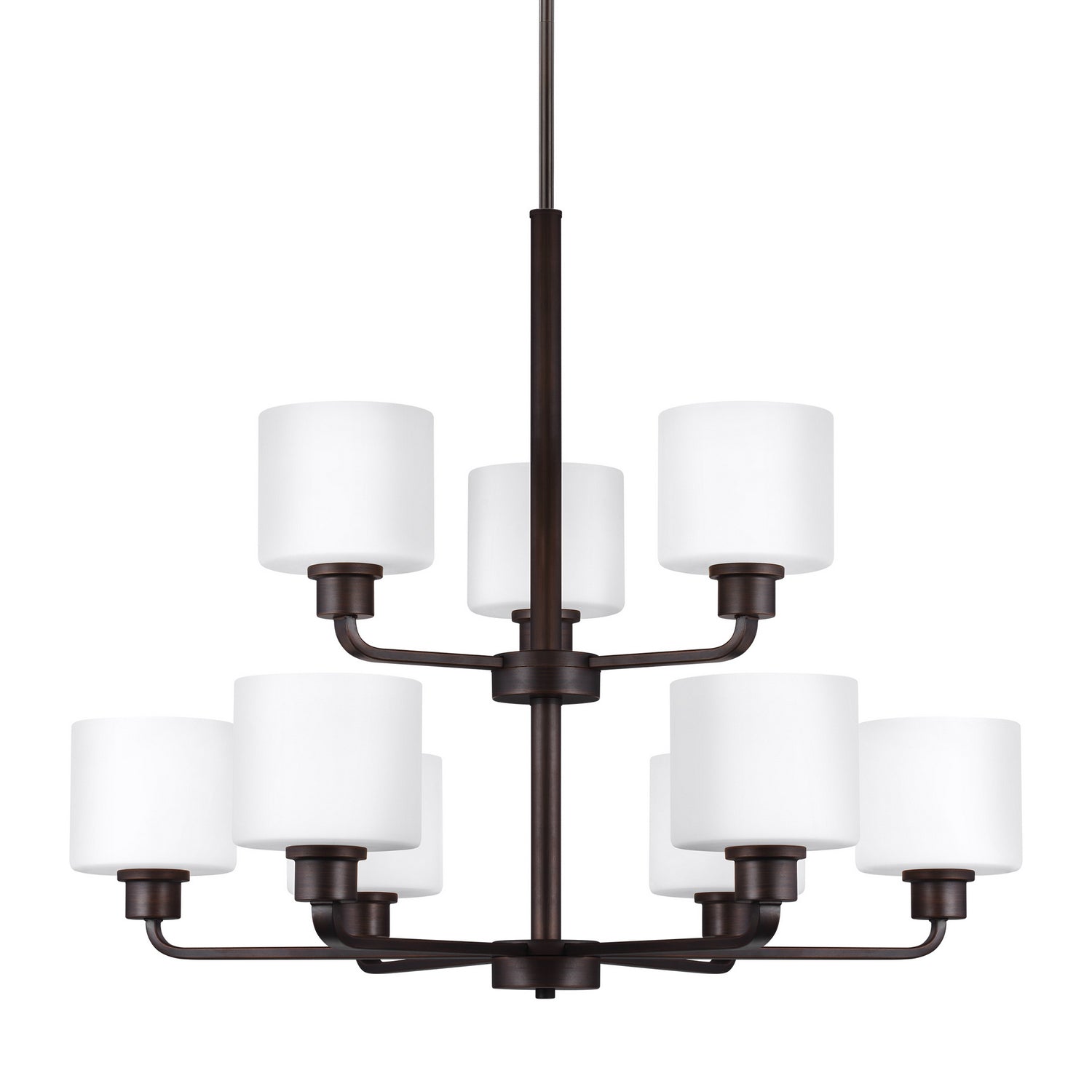 Generation Lighting. - 3128809-710 - Nine Light Chandelier - Canfield - Bronze