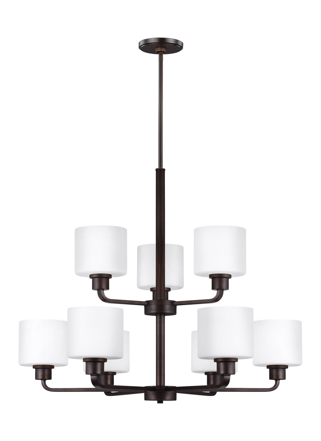 Generation Lighting. - 3128809EN3-710 - Nine Light Chandelier - Canfield - Bronze