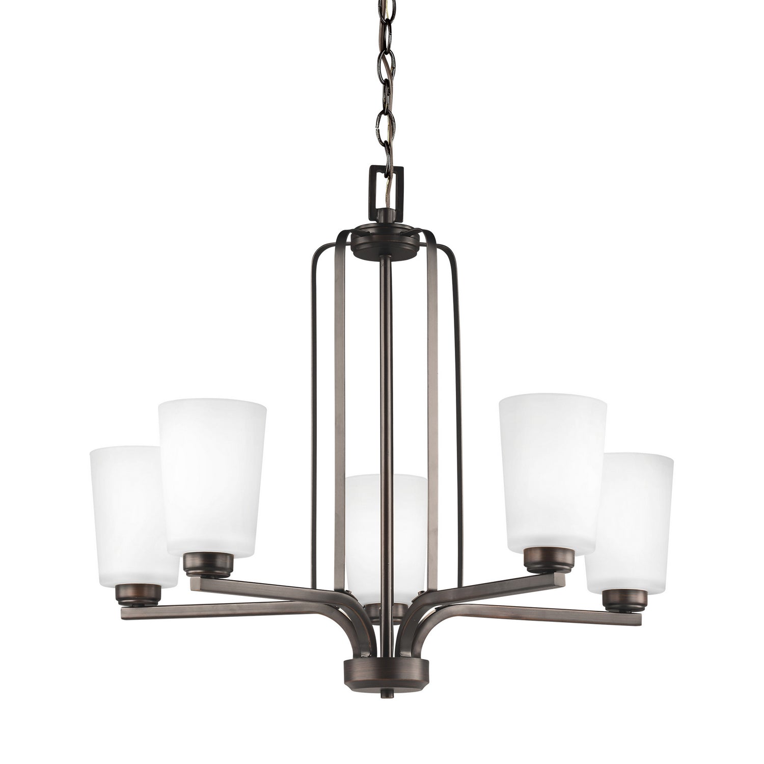 Generation Lighting. - 3128905-710 - Five Light Chandelier - Franport - Bronze