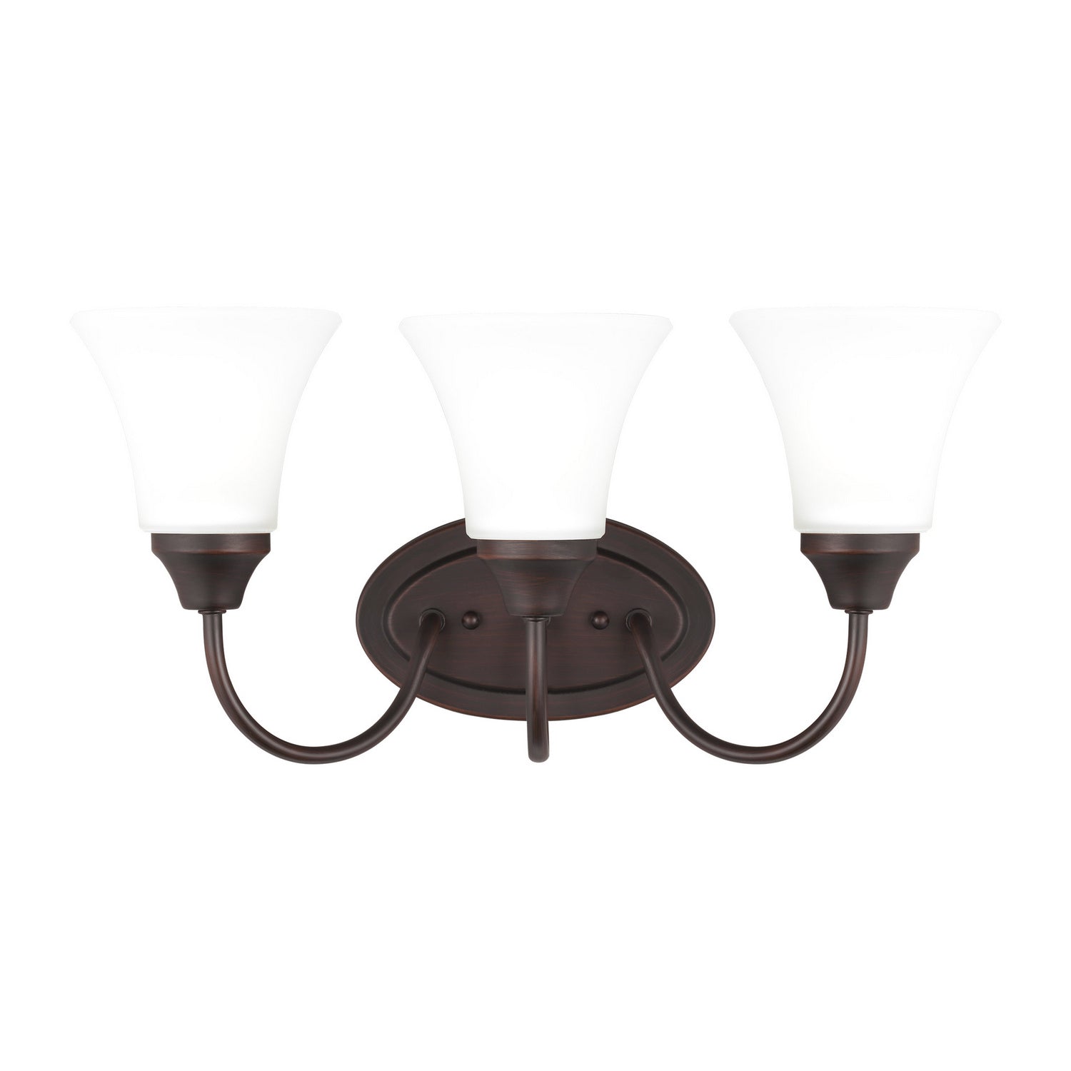 Generation Lighting. - 44807-710 - Three Light Wall / Bath - Holman - Bronze