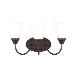 Generation Lighting. - 44807-710 - Three Light Wall / Bath - Holman - Bronze