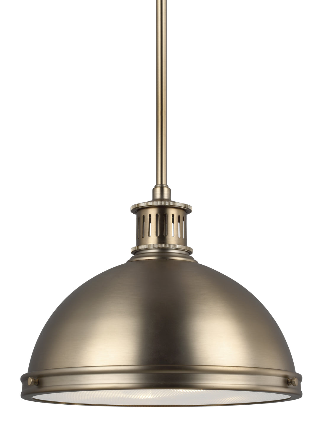 Generation Lighting. - 65086-848 - Two Light Pendant - Pratt Street Metal - Satin Brass