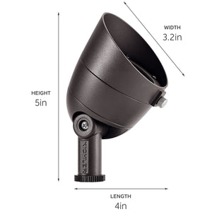 Kichler - 16152BKT30 - LED Accent - Landscape Led - Textured Black