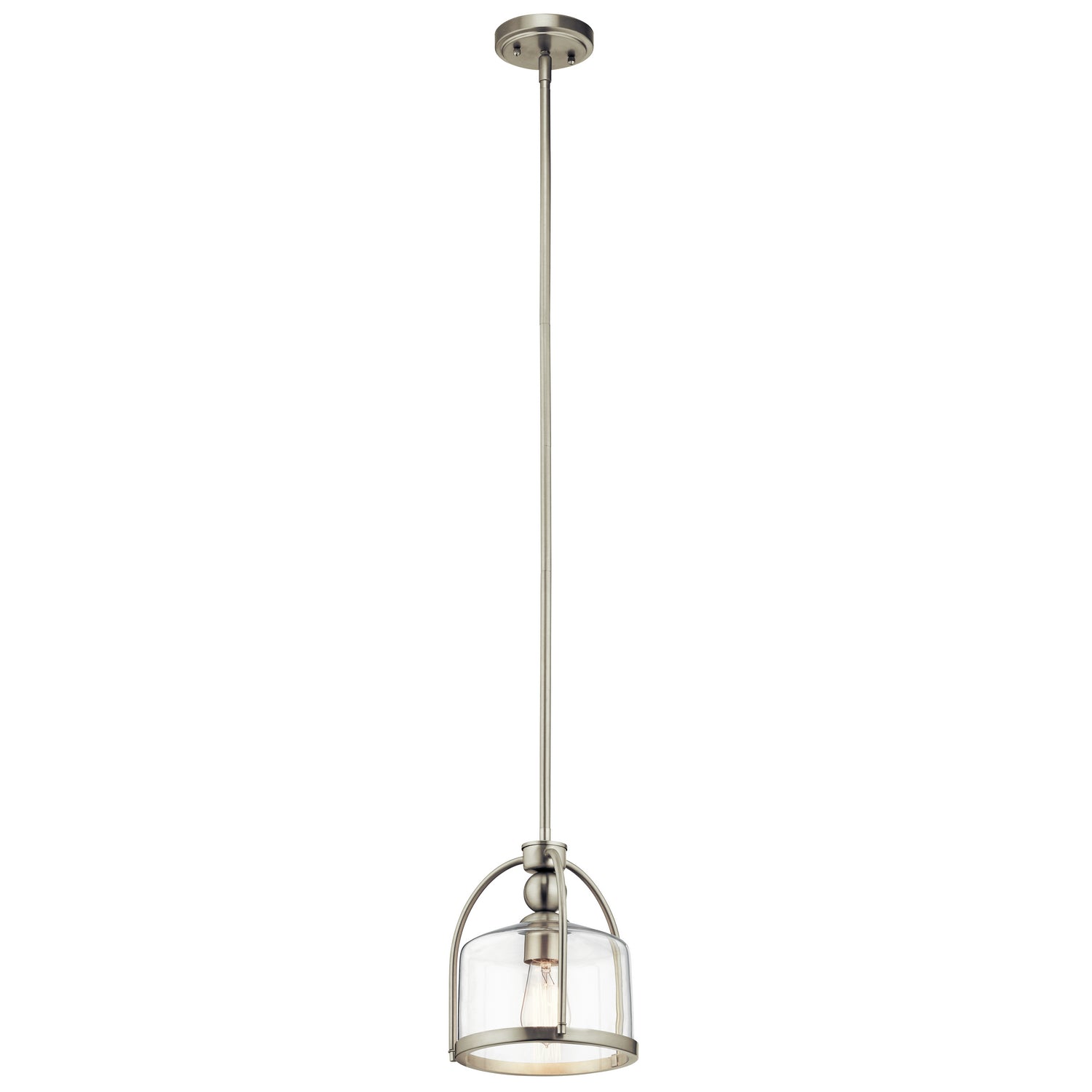 Kichler - 42798NI - One Light Mini Pendant - Brushed Nickel