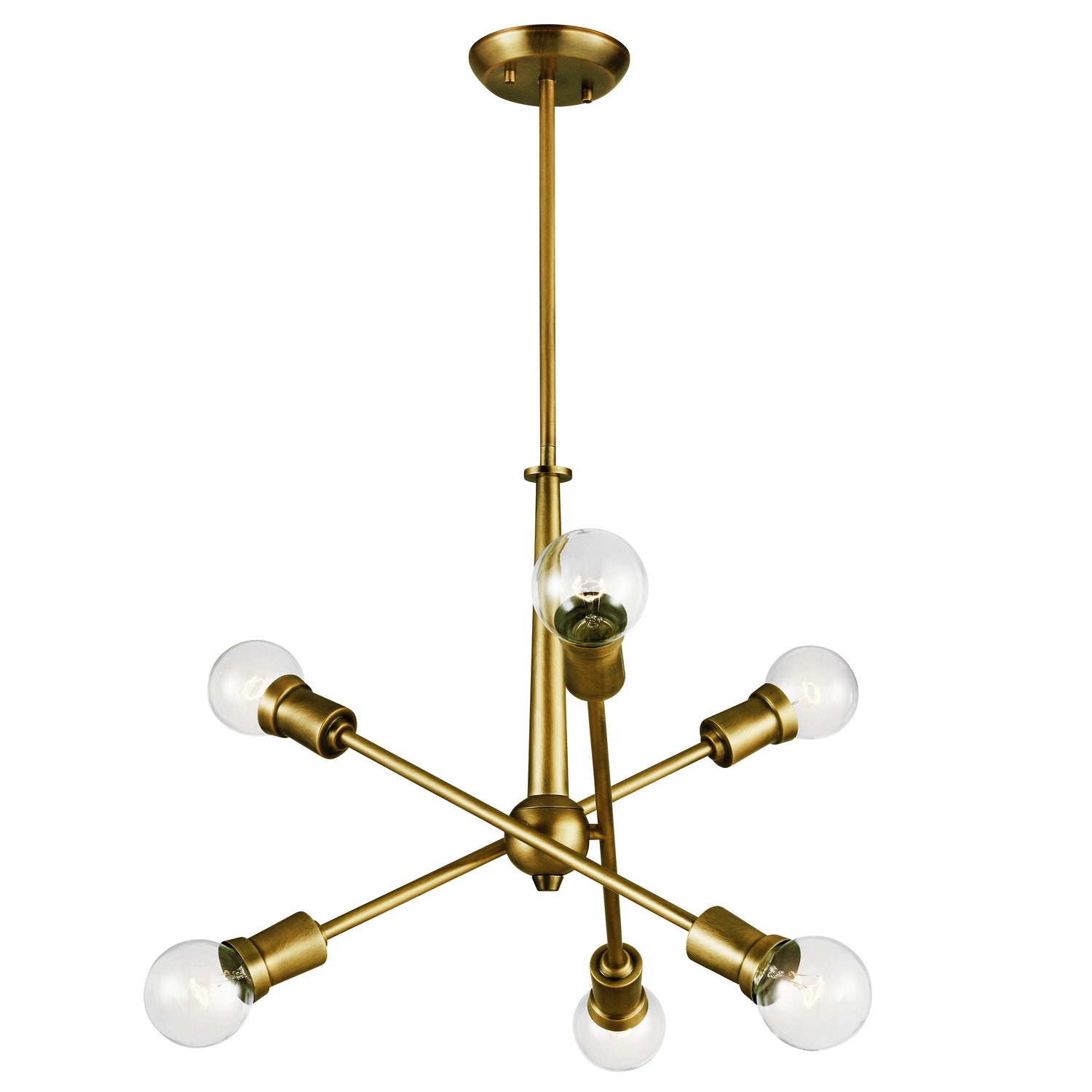 Kichler - 43095NBR - Six Light Chandelier - Armstrong - Natural Brass