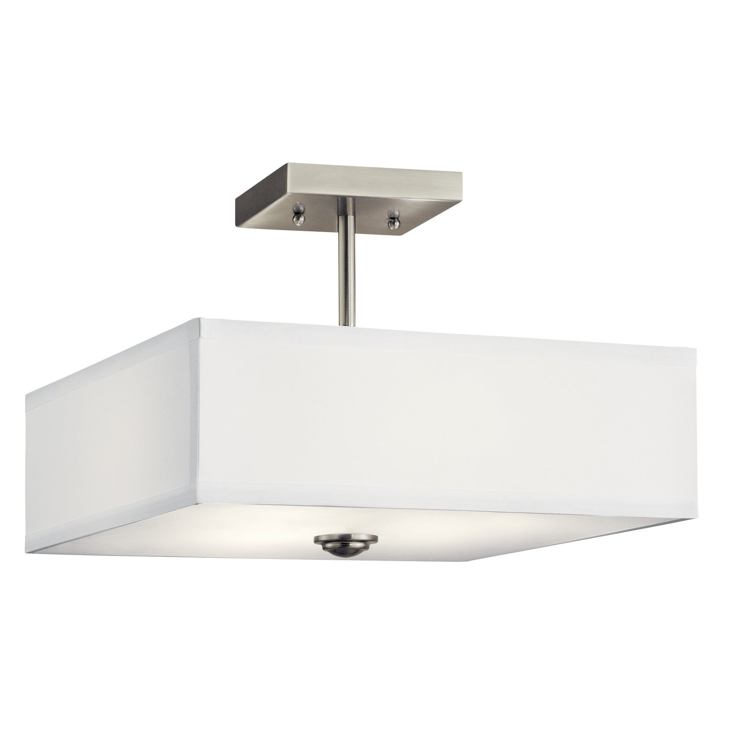 Kichler - 43691NI - Three Light Semi Flush Mount - Shailene - Brushed Nickel