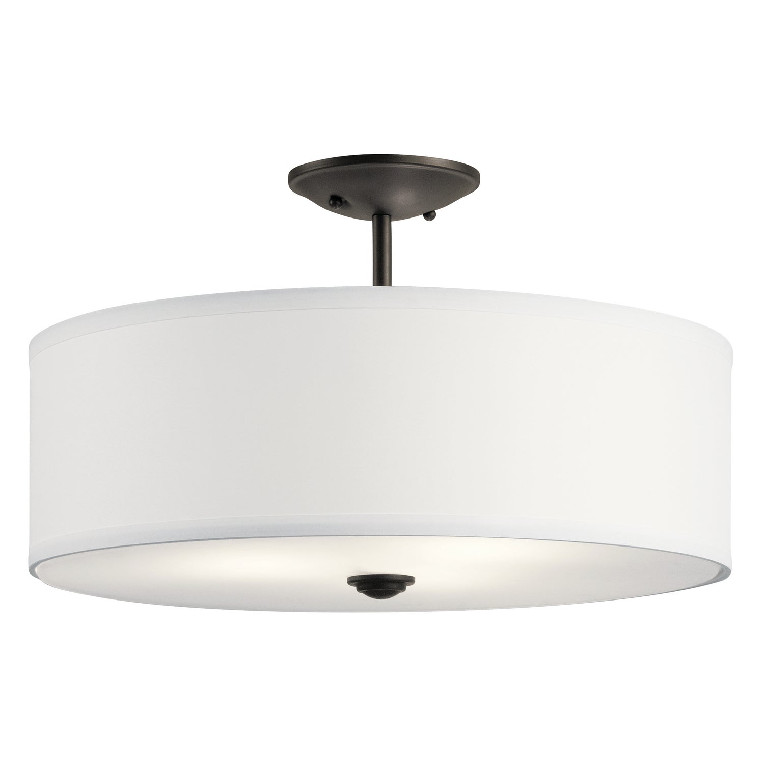 Kichler - 43692OZ - Three Light Semi Flush Mount - Shailene - Olde Bronze