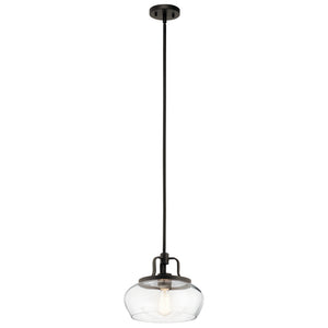 Kichler - 43903OZ - One Light Pendant/Semi Flush Mount - Davenport - Olde Bronze