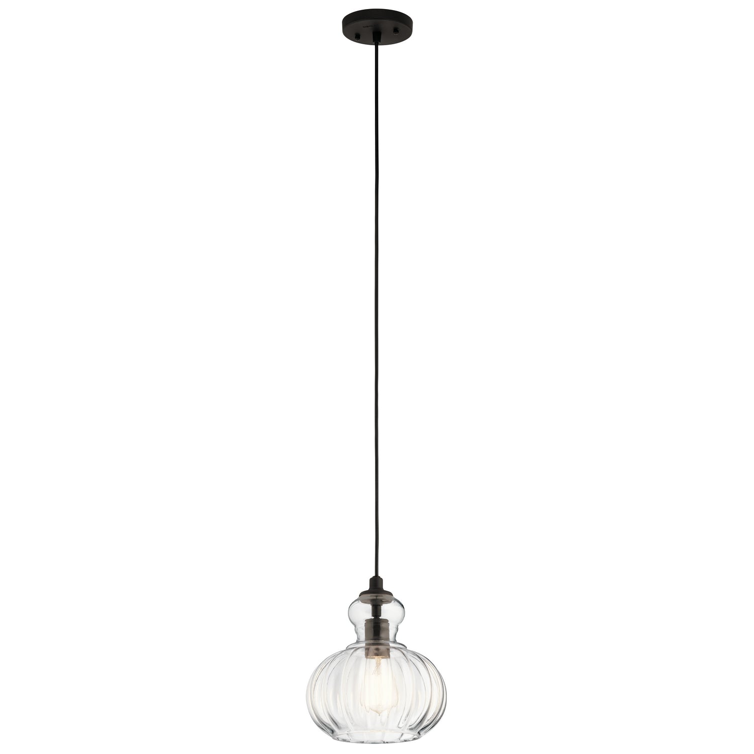 Kichler - 43956OZ - One Light Mini Pendant - Riviera - Olde Bronze